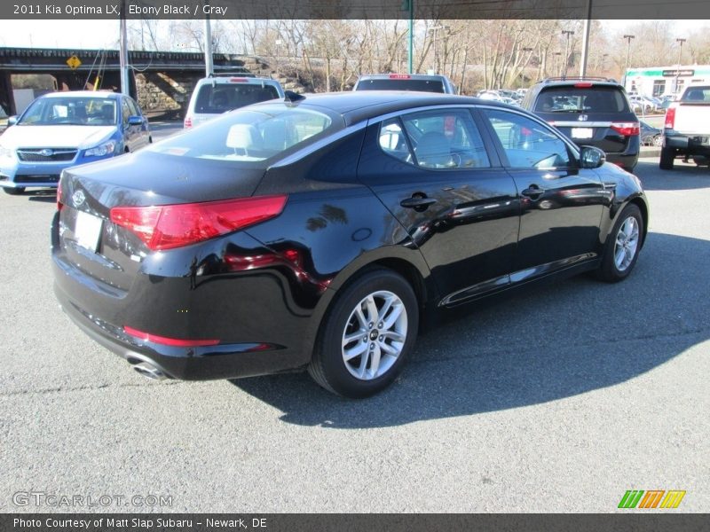 Ebony Black / Gray 2011 Kia Optima LX