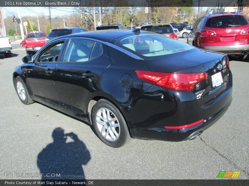 Ebony Black / Gray 2011 Kia Optima LX