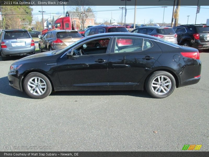 Ebony Black / Gray 2011 Kia Optima LX