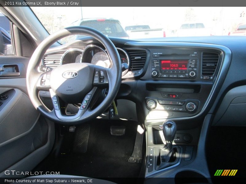 Ebony Black / Gray 2011 Kia Optima LX