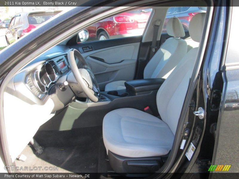 Ebony Black / Gray 2011 Kia Optima LX