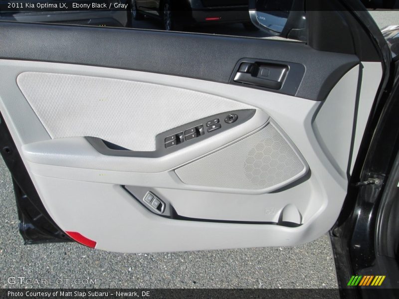 Ebony Black / Gray 2011 Kia Optima LX