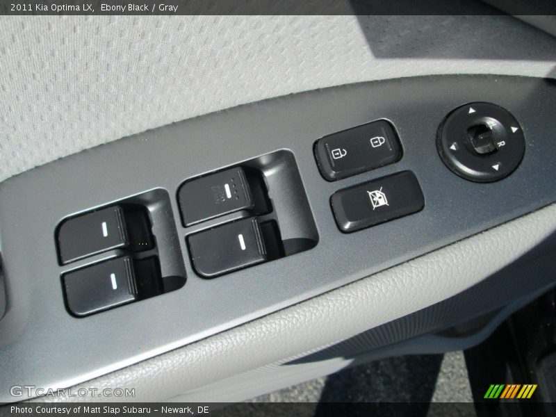 Ebony Black / Gray 2011 Kia Optima LX