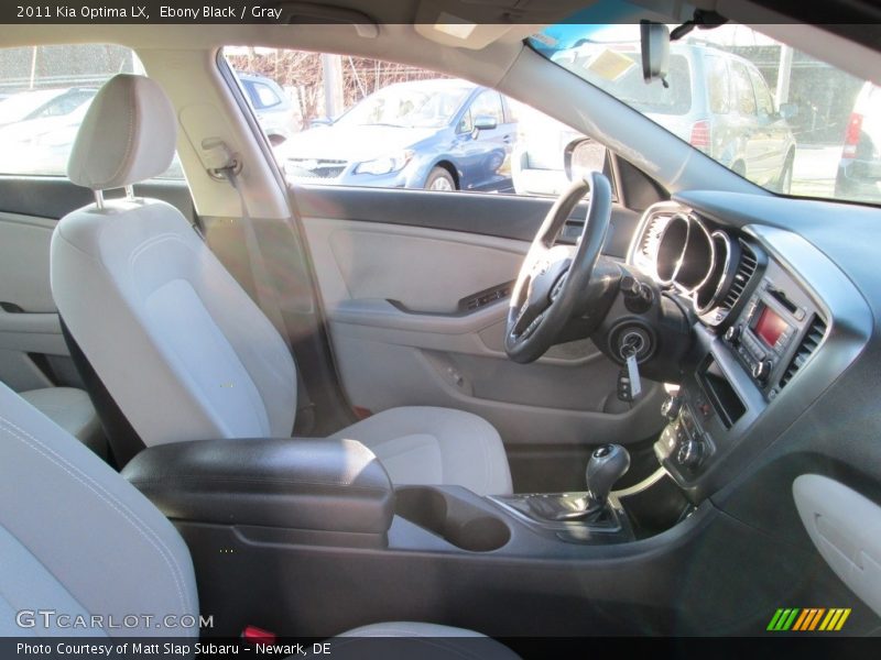 Ebony Black / Gray 2011 Kia Optima LX