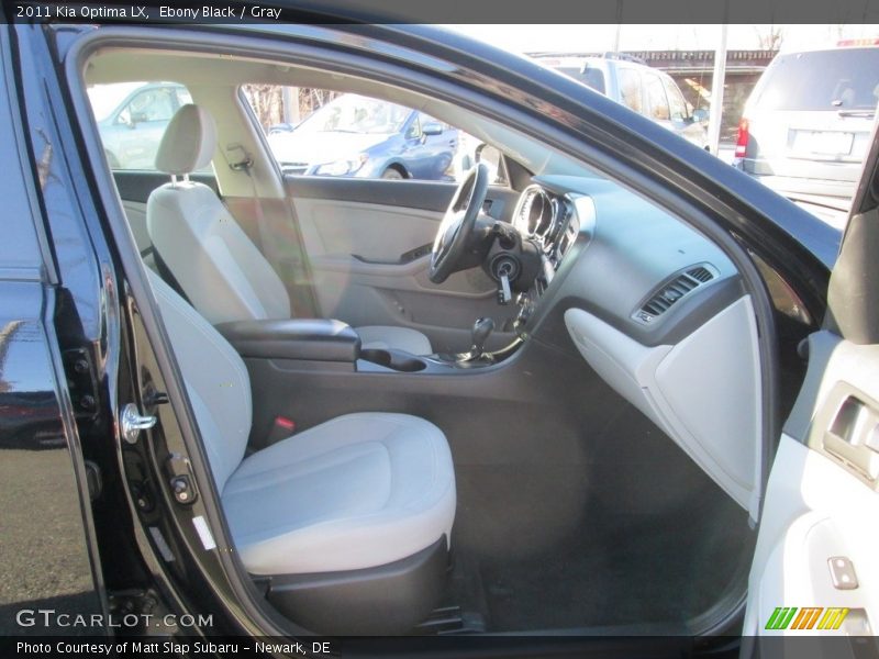 Ebony Black / Gray 2011 Kia Optima LX