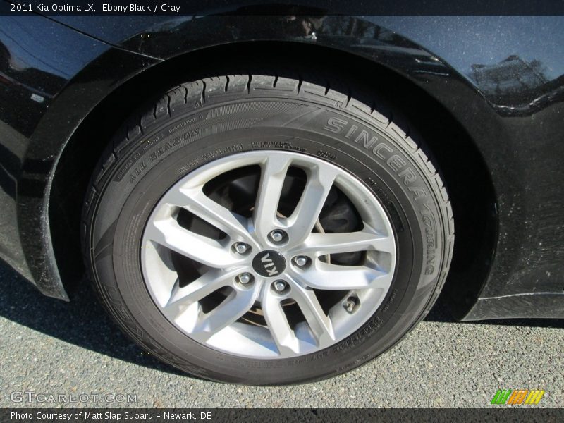 Ebony Black / Gray 2011 Kia Optima LX