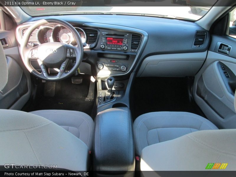 Ebony Black / Gray 2011 Kia Optima LX