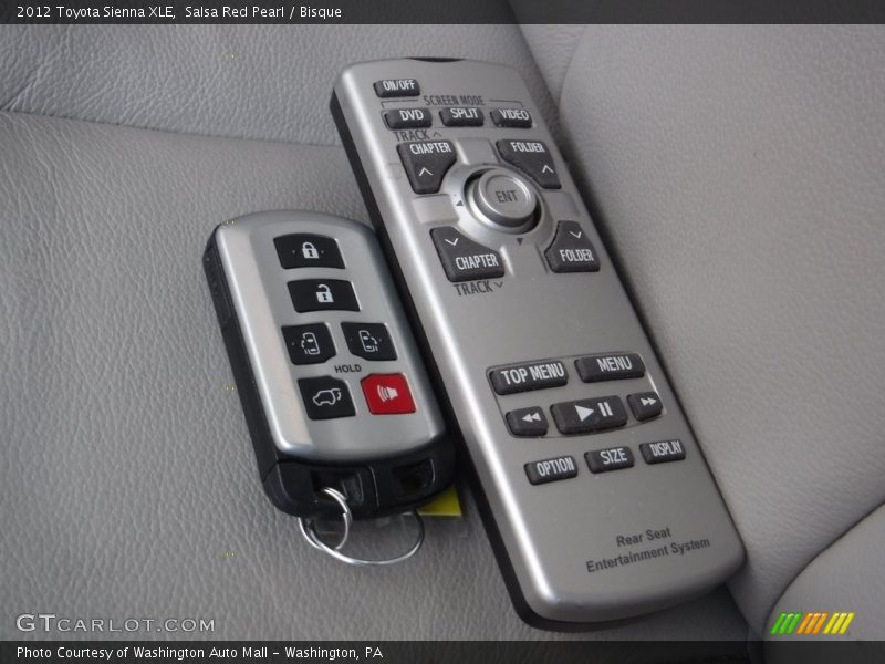 Salsa Red Pearl / Bisque 2012 Toyota Sienna XLE