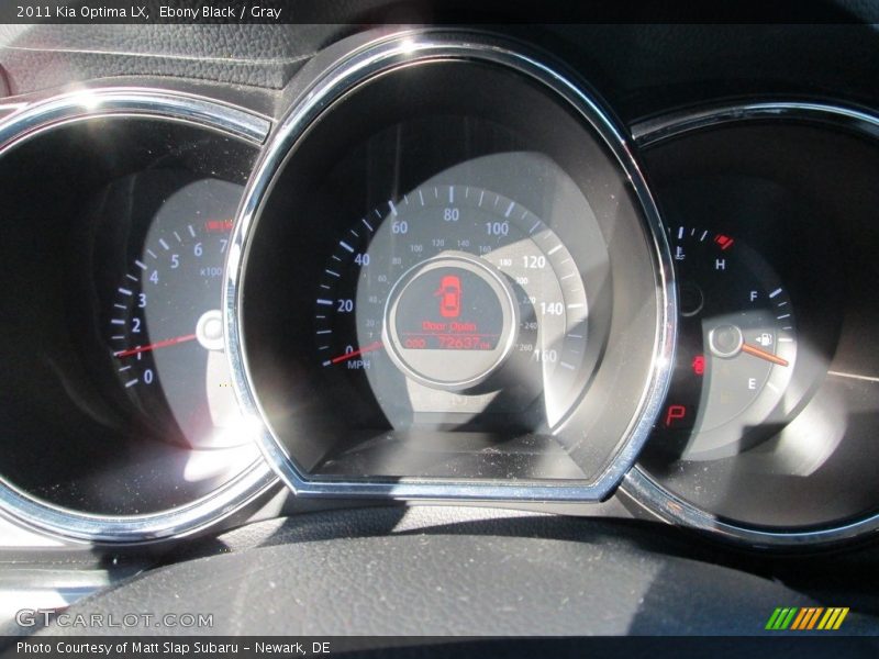 Ebony Black / Gray 2011 Kia Optima LX