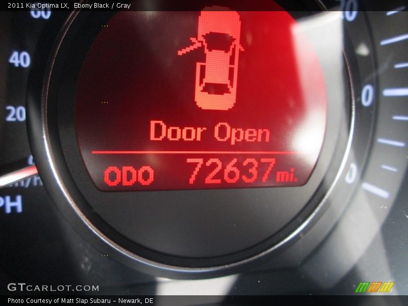 Ebony Black / Gray 2011 Kia Optima LX