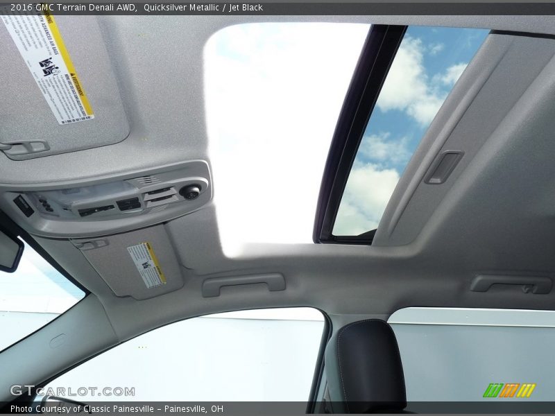 Quicksilver Metallic / Jet Black 2016 GMC Terrain Denali AWD