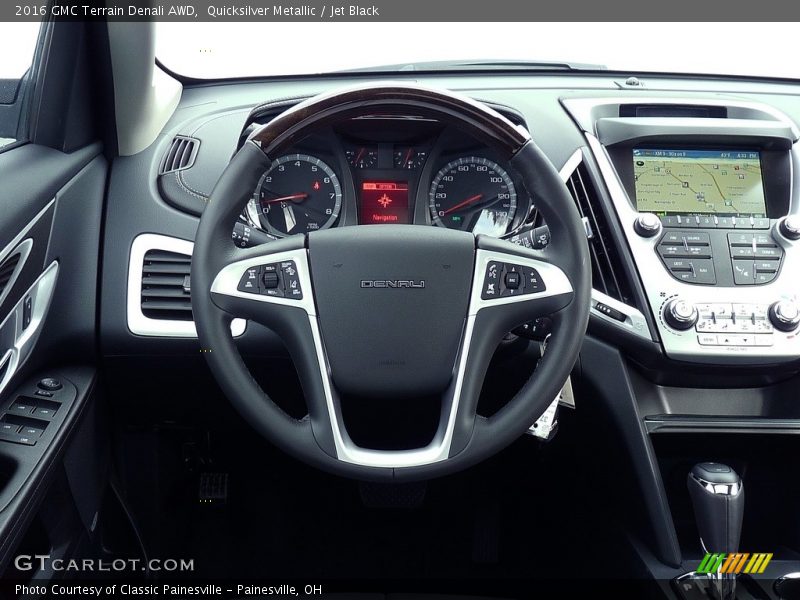 Quicksilver Metallic / Jet Black 2016 GMC Terrain Denali AWD