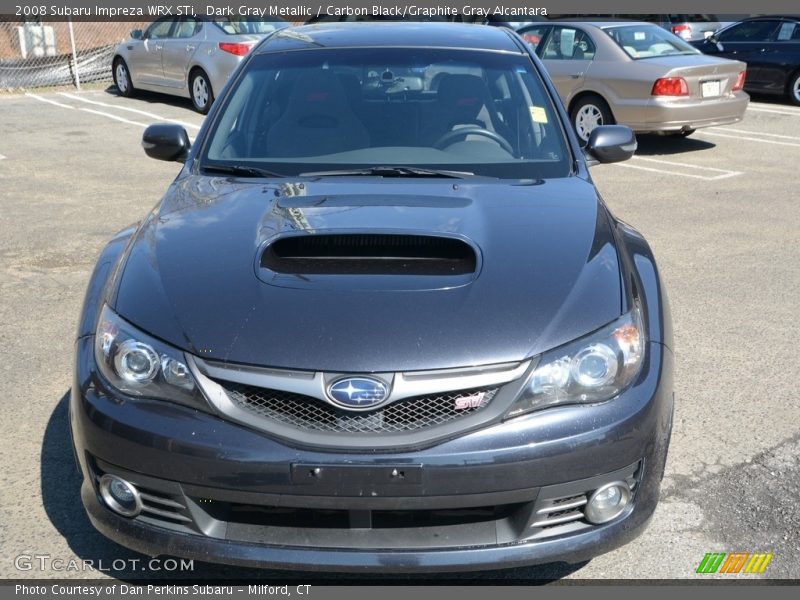 Dark Gray Metallic / Carbon Black/Graphite Gray Alcantara 2008 Subaru Impreza WRX STi