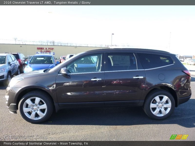 Tungsten Metallic / Ebony 2016 Chevrolet Traverse LT AWD