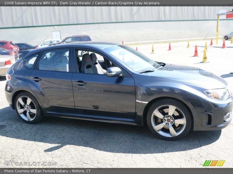 Dark Gray Metallic / Carbon Black/Graphite Gray Alcantara 2008 Subaru Impreza WRX STi