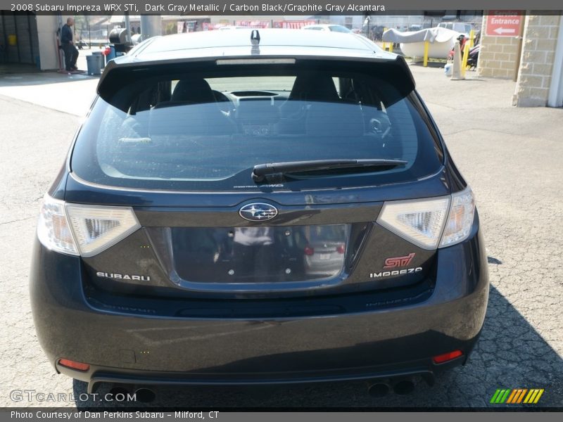 Dark Gray Metallic / Carbon Black/Graphite Gray Alcantara 2008 Subaru Impreza WRX STi