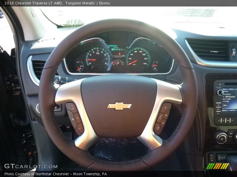 Tungsten Metallic / Ebony 2016 Chevrolet Traverse LT AWD