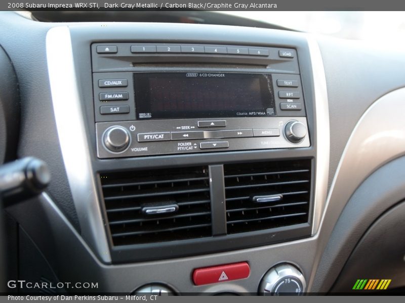 Dark Gray Metallic / Carbon Black/Graphite Gray Alcantara 2008 Subaru Impreza WRX STi