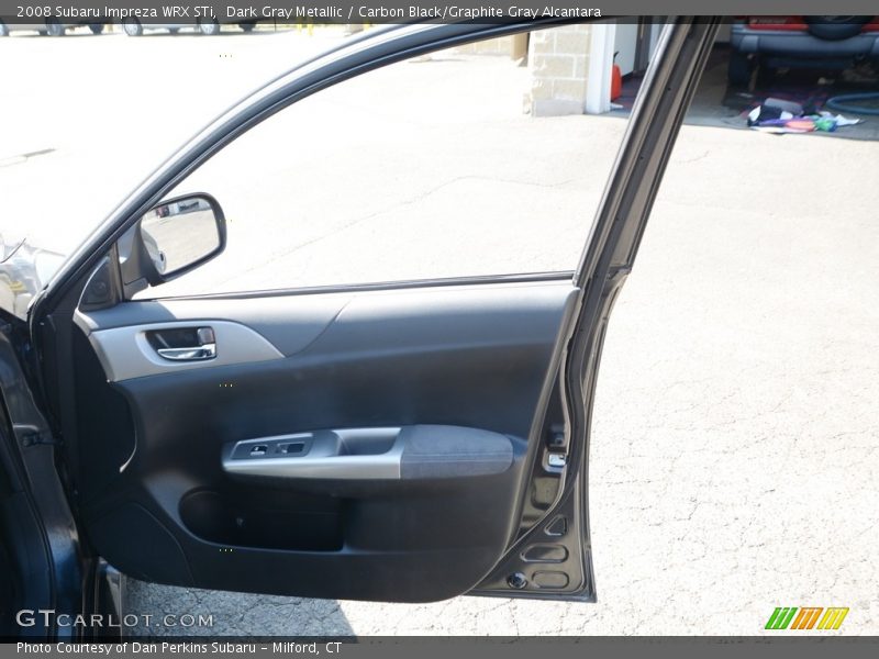 Dark Gray Metallic / Carbon Black/Graphite Gray Alcantara 2008 Subaru Impreza WRX STi