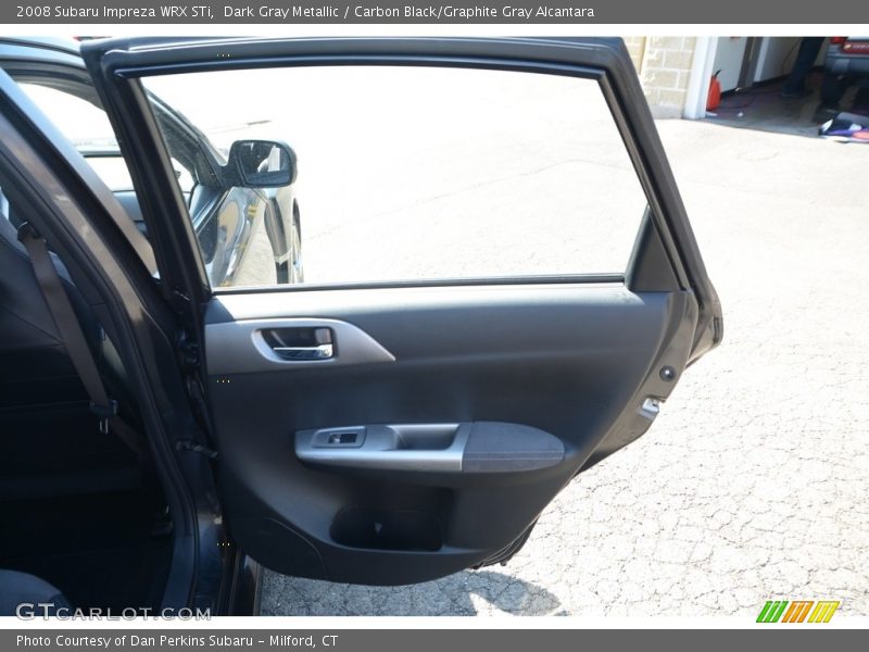 Dark Gray Metallic / Carbon Black/Graphite Gray Alcantara 2008 Subaru Impreza WRX STi