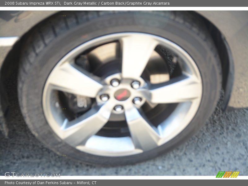 Dark Gray Metallic / Carbon Black/Graphite Gray Alcantara 2008 Subaru Impreza WRX STi