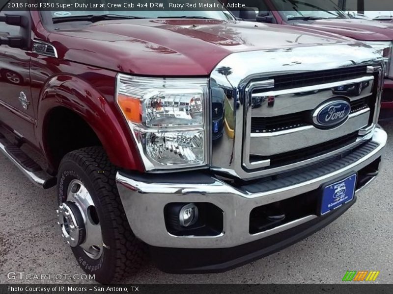 Ruby Red Metallic / Adobe 2016 Ford F350 Super Duty Lariat Crew Cab 4x4 DRW