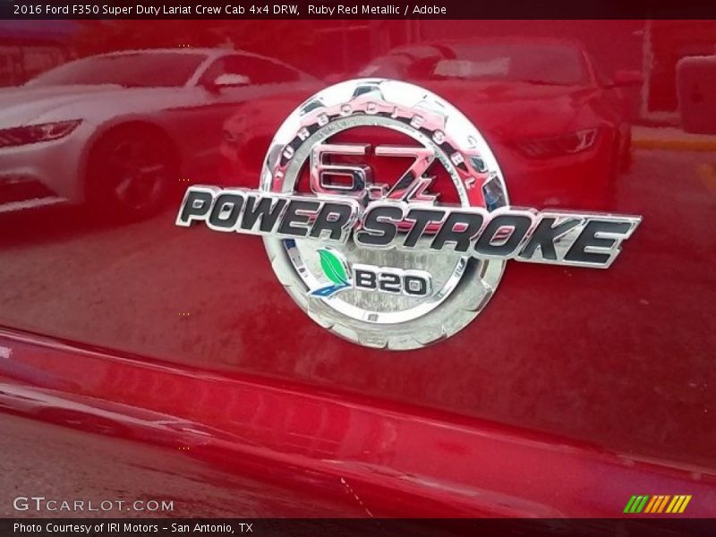 Ruby Red Metallic / Adobe 2016 Ford F350 Super Duty Lariat Crew Cab 4x4 DRW