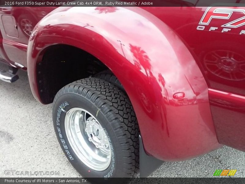 Ruby Red Metallic / Adobe 2016 Ford F350 Super Duty Lariat Crew Cab 4x4 DRW