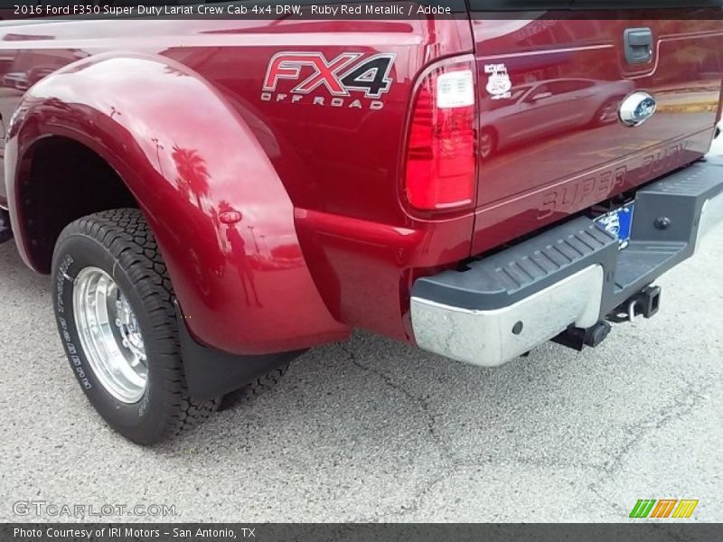 Ruby Red Metallic / Adobe 2016 Ford F350 Super Duty Lariat Crew Cab 4x4 DRW