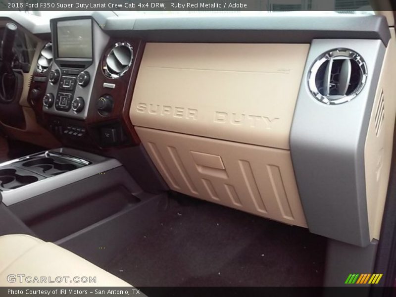 Ruby Red Metallic / Adobe 2016 Ford F350 Super Duty Lariat Crew Cab 4x4 DRW
