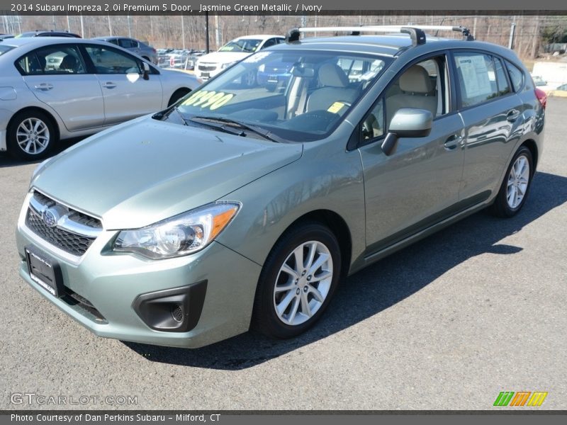 Jasmine Green Metallic / Ivory 2014 Subaru Impreza 2.0i Premium 5 Door