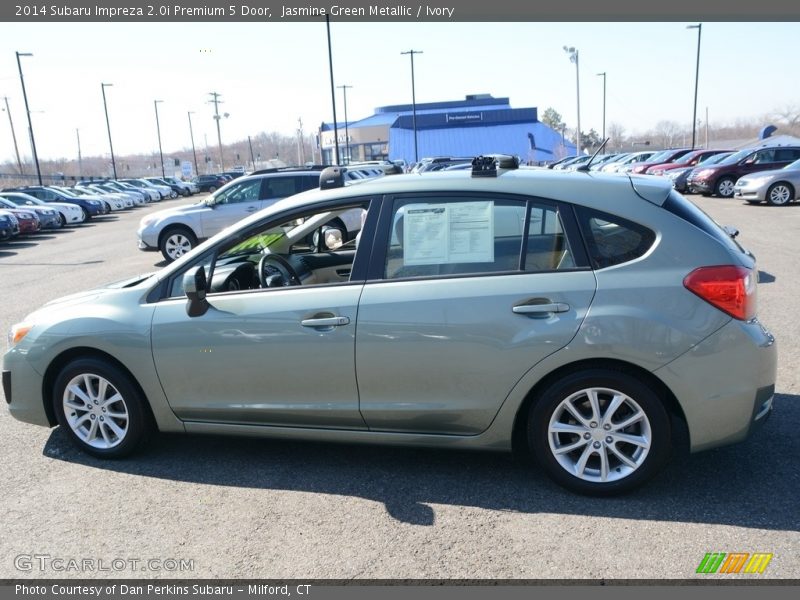Jasmine Green Metallic / Ivory 2014 Subaru Impreza 2.0i Premium 5 Door