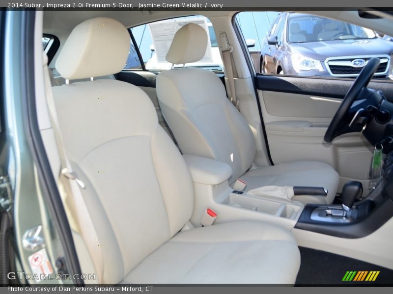 Jasmine Green Metallic / Ivory 2014 Subaru Impreza 2.0i Premium 5 Door