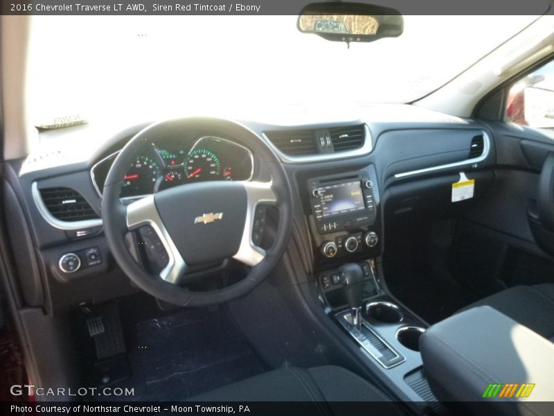 Siren Red Tintcoat / Ebony 2016 Chevrolet Traverse LT AWD