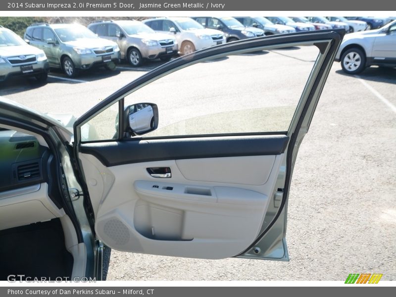 Jasmine Green Metallic / Ivory 2014 Subaru Impreza 2.0i Premium 5 Door