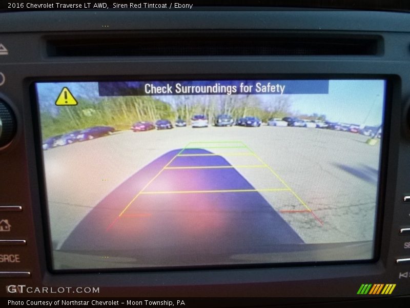 Siren Red Tintcoat / Ebony 2016 Chevrolet Traverse LT AWD