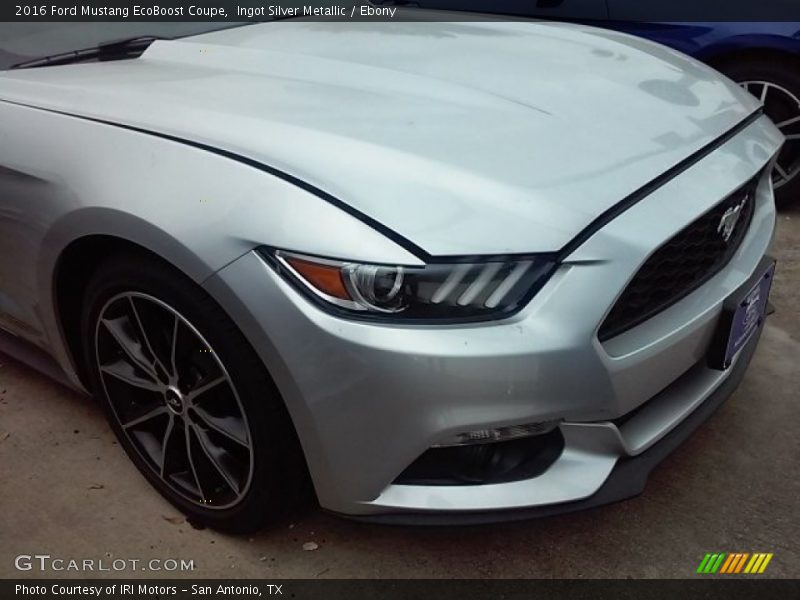 Ingot Silver Metallic / Ebony 2016 Ford Mustang EcoBoost Coupe
