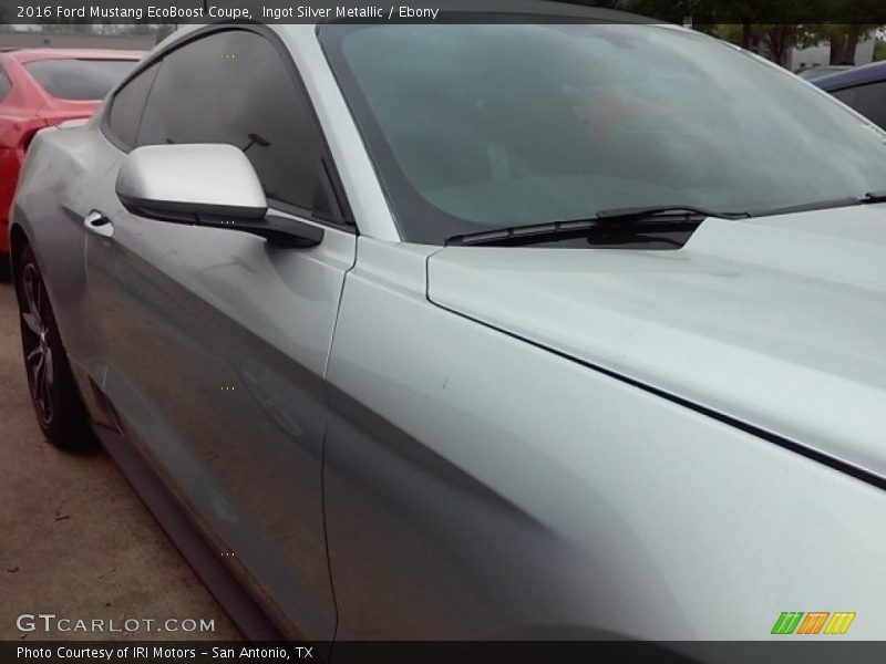 Ingot Silver Metallic / Ebony 2016 Ford Mustang EcoBoost Coupe