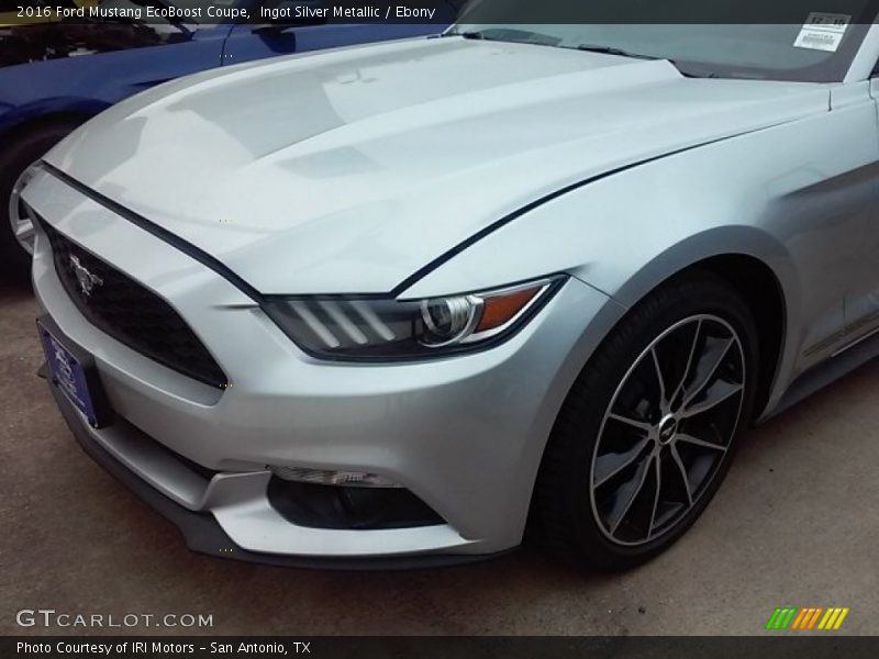 Ingot Silver Metallic / Ebony 2016 Ford Mustang EcoBoost Coupe