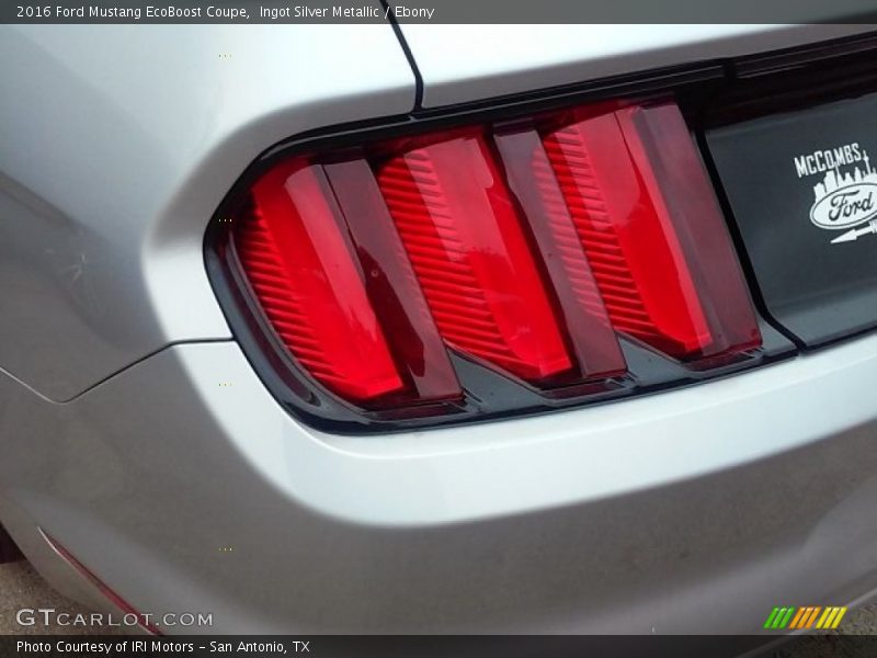Ingot Silver Metallic / Ebony 2016 Ford Mustang EcoBoost Coupe