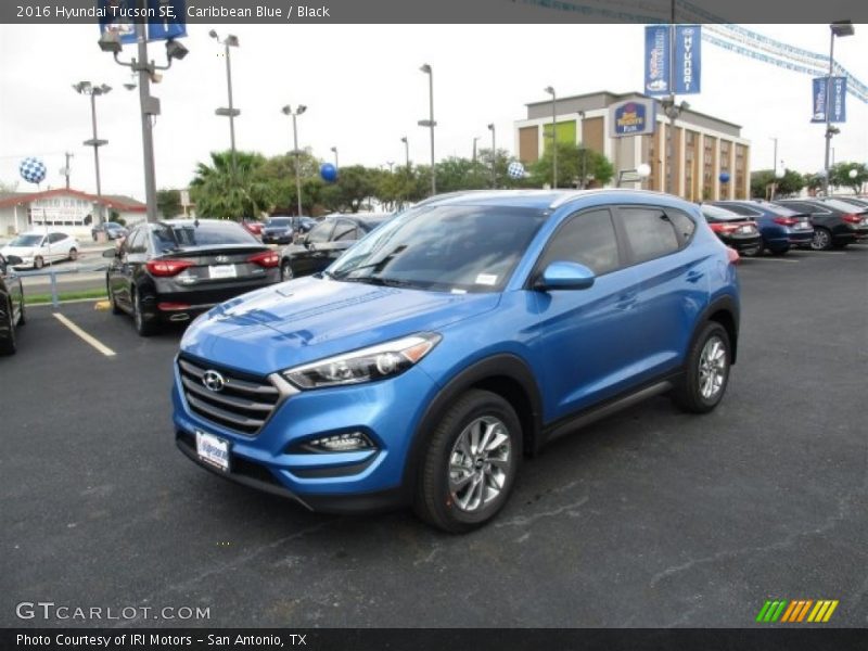 Caribbean Blue / Black 2016 Hyundai Tucson SE