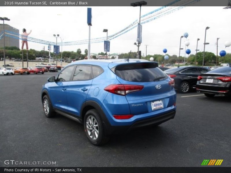 Caribbean Blue / Black 2016 Hyundai Tucson SE
