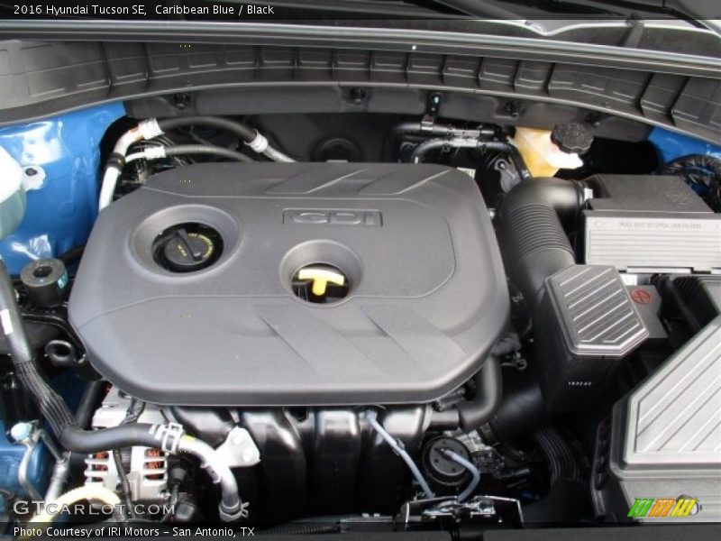 Caribbean Blue / Black 2016 Hyundai Tucson SE