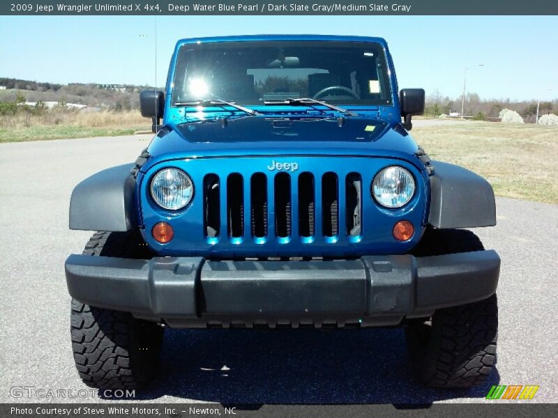 Deep Water Blue Pearl / Dark Slate Gray/Medium Slate Gray 2009 Jeep Wrangler Unlimited X 4x4