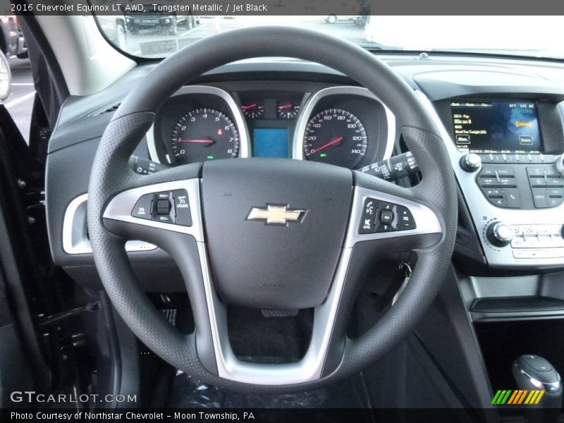 Tungsten Metallic / Jet Black 2016 Chevrolet Equinox LT AWD