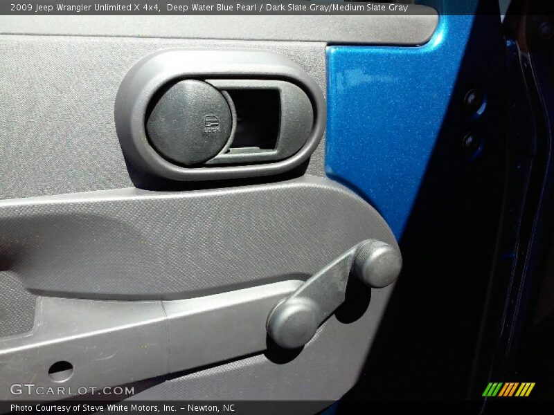 Deep Water Blue Pearl / Dark Slate Gray/Medium Slate Gray 2009 Jeep Wrangler Unlimited X 4x4