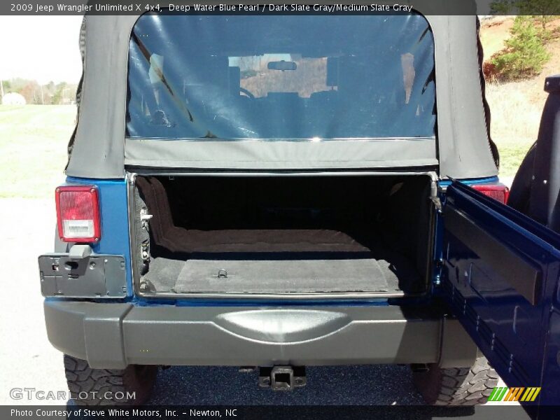 Deep Water Blue Pearl / Dark Slate Gray/Medium Slate Gray 2009 Jeep Wrangler Unlimited X 4x4
