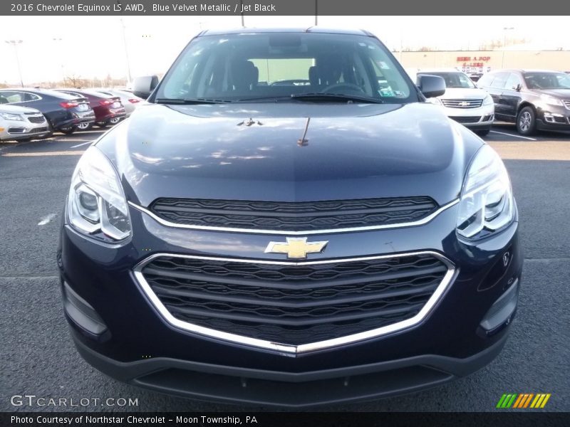 Blue Velvet Metallic / Jet Black 2016 Chevrolet Equinox LS AWD