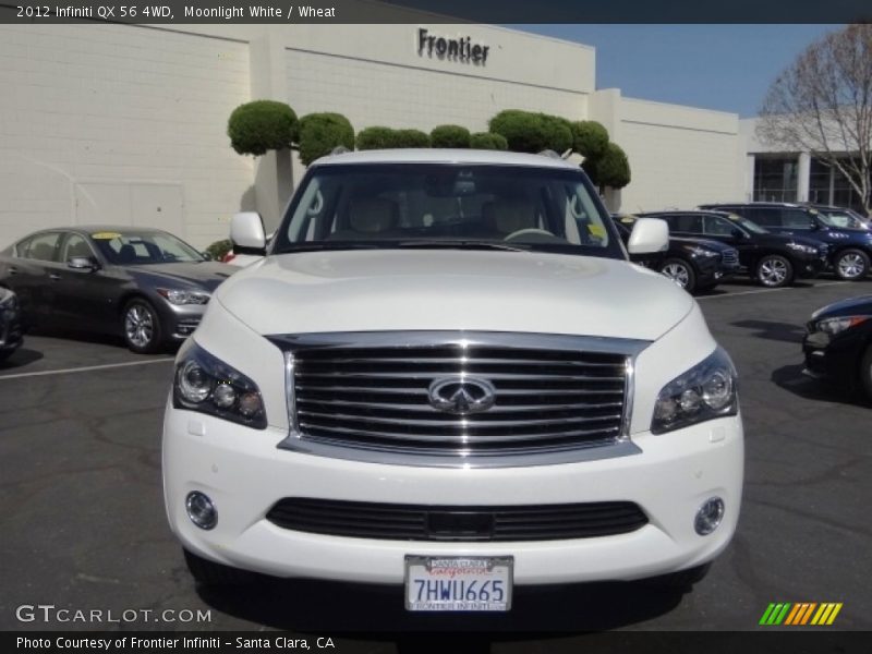 Moonlight White / Wheat 2012 Infiniti QX 56 4WD