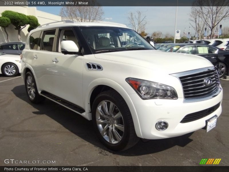 Moonlight White / Wheat 2012 Infiniti QX 56 4WD